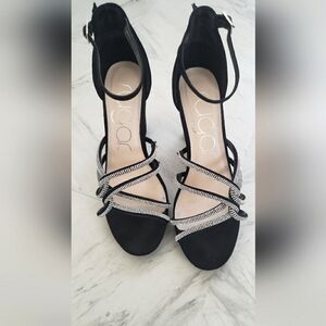 Sugar Petal Black Shimmer dressy shoes